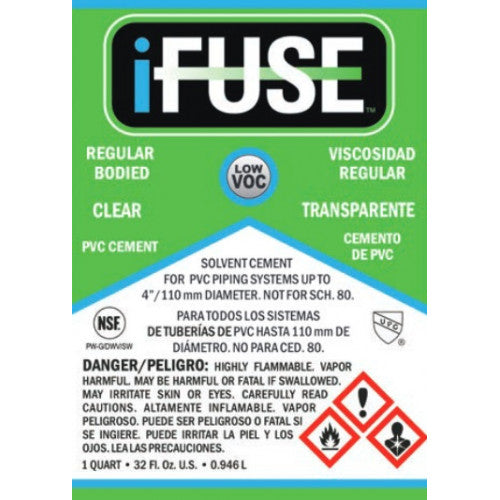 iFUSE PVC Solvent Cement Regular Clear