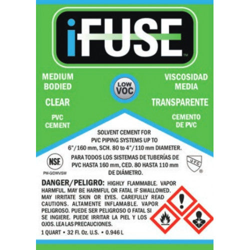 iFUSE PVC Solvent Medium Cement Clear